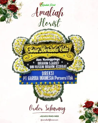 Papan Bunga Duka di Maradekaya Utara