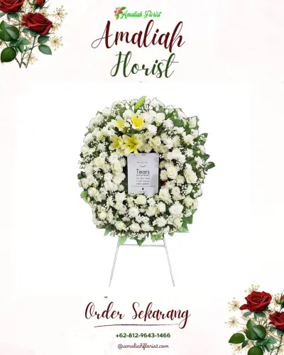 Krans Bunga Duka Cita di Maradekaya Utara
