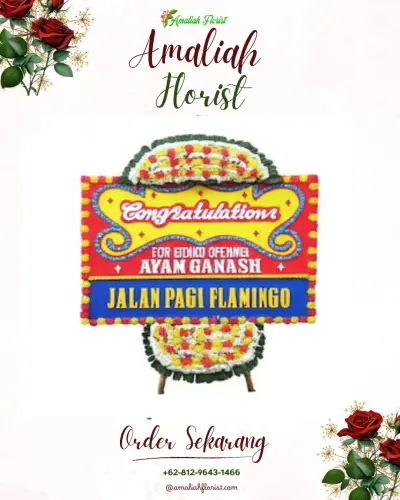 Bunga Papan Congratulation di Maradekaya Utara